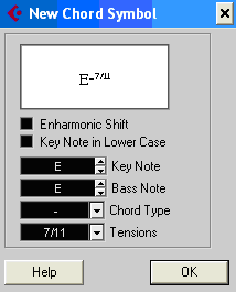 Lo Score Editor Nella colonna Chord è stata aggiunta anche la sigla relativa all accordo.