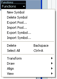 Appendice C Export Pool permette di salvare la palette attuale come un file XML autonomo su disco (in tal caso conviene sempre creare una cartella dedicata all interno della cartella Cubase).