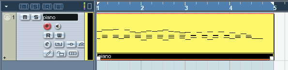 Appendice C Ricavare una partitura da una registrazione MIDI Creiamo una traccia MIDI, assegnamola a una