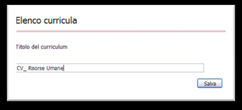 Il curriculum in SOUL Se ad esempio si costruisce un curriculum orientato al settore delle Risorse Umane sarà opportuno denominarlo CV _Risorse