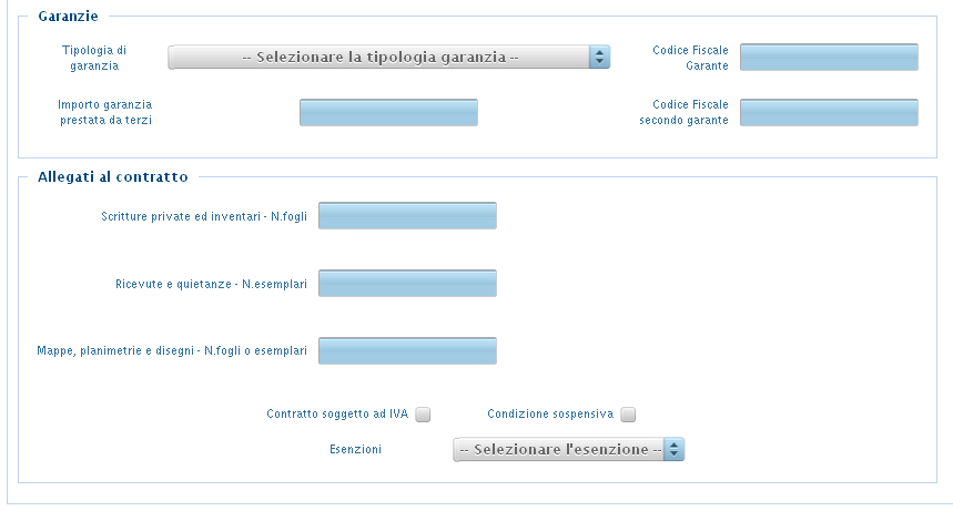 Numero copie: Indicare il numero di esemplari cartacei del contratto sottoscritti dalle parti (minimo uno).