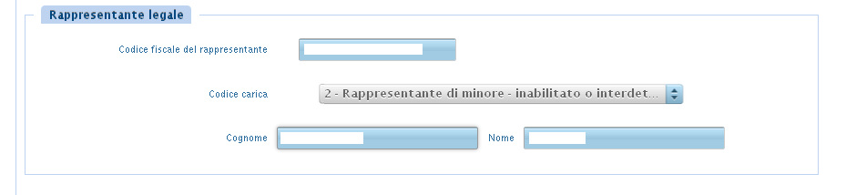 Tipologia di richiedente: Indicare il codice 1 se nella sezione sono stati riportati dati del locatore o del conduttore.