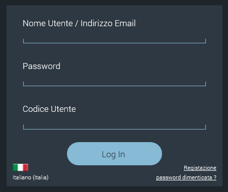 2. Fare clic sul collegamento Registrazione. La pagina di auto registrazione viene visualizzata. Figura 2 Pagina Auto Registrazione 3.