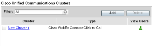 Capitolo 3: Scheda Configuration (Configurazione) 6 Nella casella Cisco Unified Communications Manager (CUCM), inserire l'indirizzo IP dell'applicazione CUCM configurata per l'organizzazione Cisco