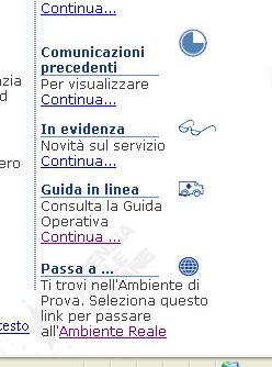 SERVIZIO EDI Ambiente Reale Dopo il primo invio con esito positivo, sempre dall ambiente di prova, accedendo alla corrispondente funzione dal menù Operazioni di servizio, l utente potrà abilitarsi