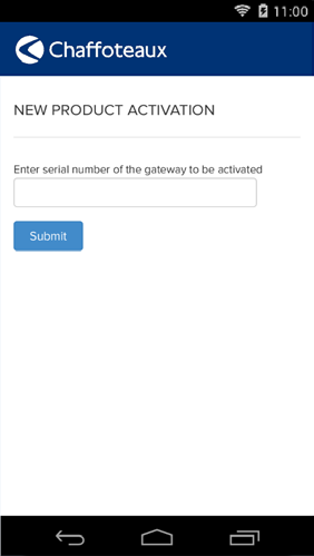 HOW DO I ACTIVATE THE APP? Depending on your model, the gateway will communicate with Chaffoteaux's online platform in two ways: GPRS or WiFi.