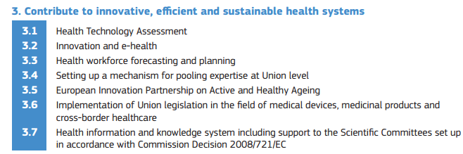 Le indicazioni dell UE in tema di Sanità DIGITAL AGENDA FOR EUROPE ehealth Action Plan 2012-2020 - Innovative