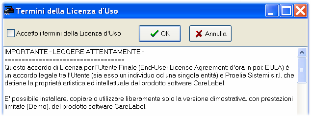 11 Il messaggio avverte che, in versione Demo, non sono possibili selezioni e l'utente può solo scorrere le pagine utilzzando le frecce avanti ed indietro.