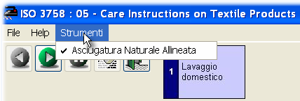 6 La scelta tra le due possibilità è effettuata mediante la voce Asciugatura Naturale Allineata del Menù Strumenti.