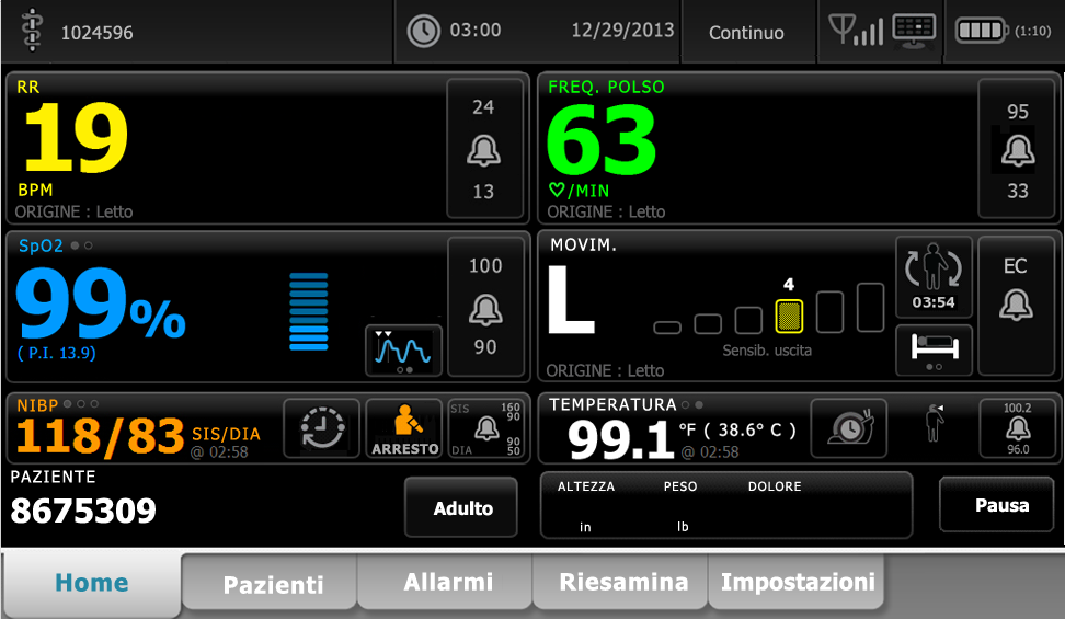 64 Profili Welch Allyn Connex Vital Signs Monitor 6000 Series