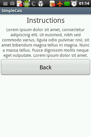 Figura 3.10: Calabash - Screenshot generato dal test Then I see the text "6" # calabash-android-0.4.20 /lib/calabash-android/steps/assert_steps.