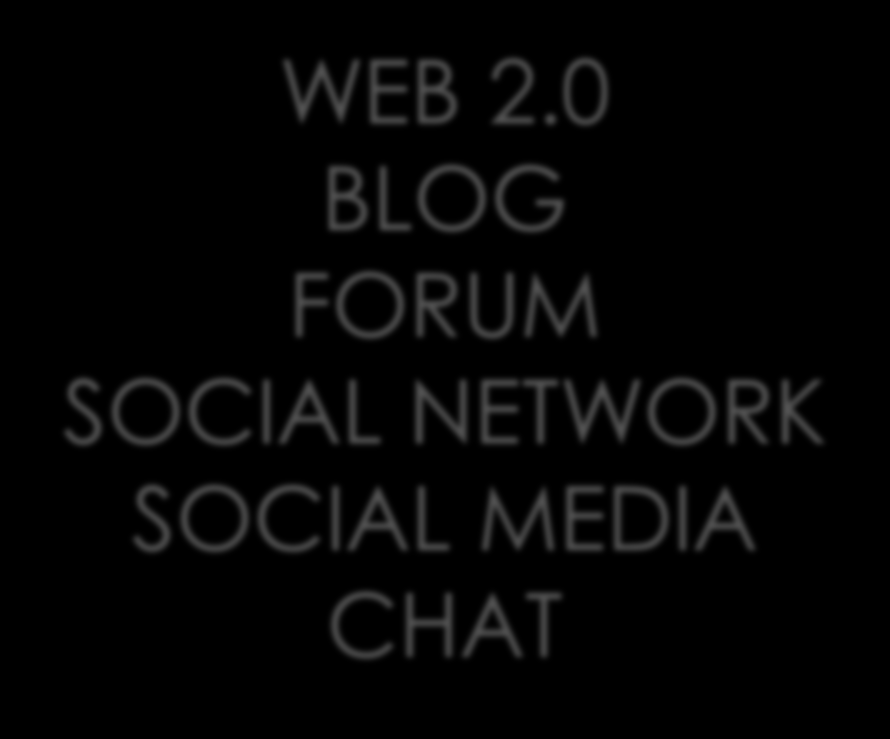 LE 4 VIE DELLA COMUNICAZIONE WEB 2.