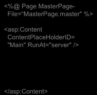 Le pagine master definiscono la struttura e i placeholder (<asp:contentplaceholder>) Le pagine figlie referenziano la master e creano il contenuto (<asp:content>) Le pagine master sono trasparenti