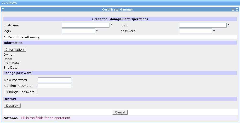 3.3.2 P-Grade P-Grade Portal (Parallel Grid di run-time e Application Development Environment) è un portale web che fornisce un ambiente grafico per eseguire operazione di gestione del certificato,