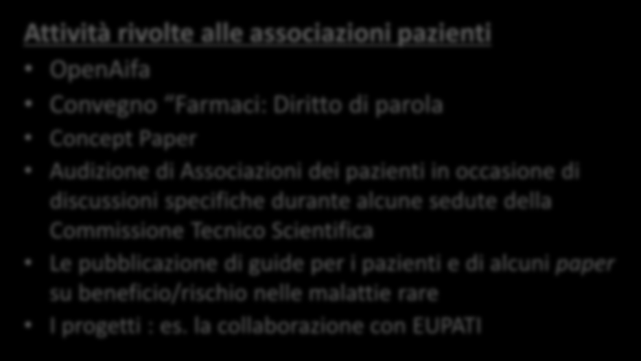 Economia. AIFA L Agenzia Italiana del Farmaco è l autorità nazionale competente per l attività regolatoria dei farmaci in Italia.