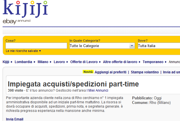 22. Sicilia lavoro: http://www.sicilialavoro.it/# 23. Circuito lavoro.it: http://www.circuitolavoro.it/regione/sicilia 24. Regione Calabria: http://www.regione.calabria.it/formazionelavoro/ 25.