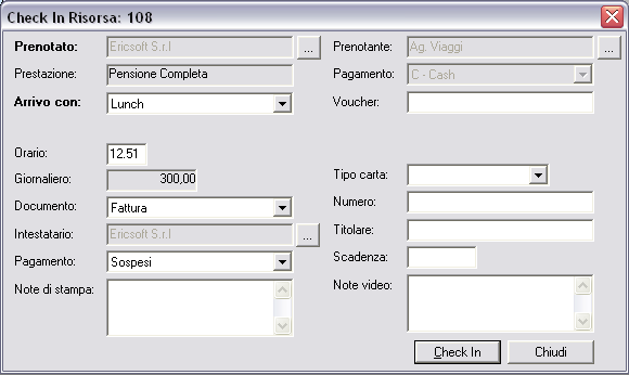 Stampe e liste Front-Office Numerose e dettagliate sono le stampe create e studiate da ericsoft per la sezione front office delle strutture.