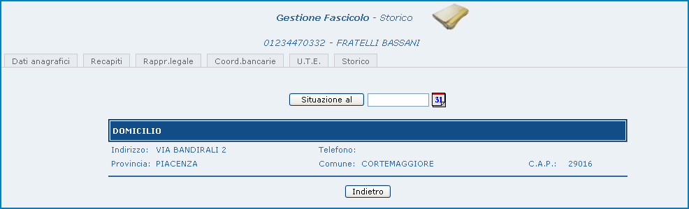 36-120 Occorre selezionare il recapito desiderato e confermare l operazione. I dati selezionati verranno impostati automaticamente nella pagina chiamante.