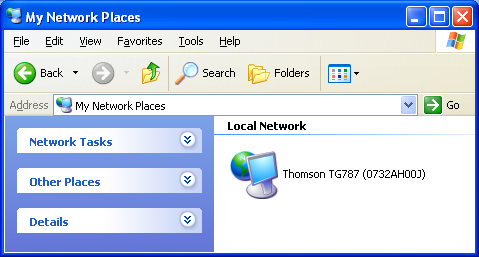 7 Strumenti di Thomson Gateway 7.1.1 Accesso a Thomson Gateway con UPnP Windows 7/Vista Se il computer è in esecuzione con Windows 7/Vista: 1 Nel menu Start di Windows, fare clic su Rete.