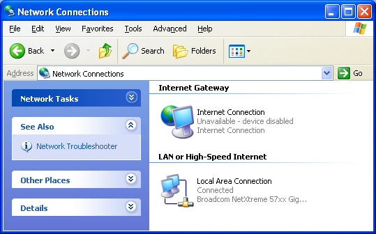 7 Strumenti di Thomson Gateway 7.1.2 Gestione della connessione a Internet con UPnP Windows 7/Vista Se il computer è in esecuzione con Windows 7/Vista: 1 Nel menu Start di Windows, fare clic su Rete.