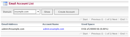 d) MENU: EMAIL 1 Domini L'opzione Domini del Menù Email in Elastix ci permette di vedere e configurare i domini del server Email.