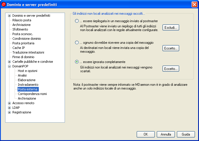 80 MDaemon Email Server (3)...procedi come segue: In questa casella vengono elencate le azioni che è possibile eseguire quando l'esito della regola è positivo.