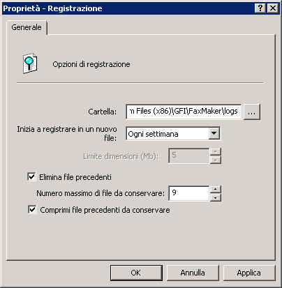 Tabella 32: OCR in uscita Opzione Abilita OCR sui fax inviati Directory Numero massimo di pagine da convertire Descrizione Per eseguire OCR sui fax in uscita, selezionare questa opzione.