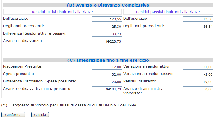 Azioni del Sistema Informativo Nessun campo è obbligatorio nella gestione della Situazione amministrativa presunta ma ciò che viene inserito o calcolato viene memorizzato per poi ottenere la stampa