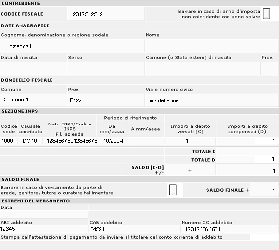 Cliccando sull icona posta sotto la colonna Spedizione si visualizza il dettaglio della delega in formato pdf con la possibilità di