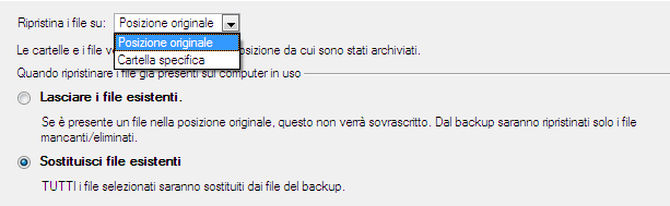 86 4. Nella pagina Cerca archivio, scegliere l'archivio richiesto nella finestra tipo browser. La sezione Dettagli file archivio visualizza una breve descrizione dell'immagine selezionata. 5.