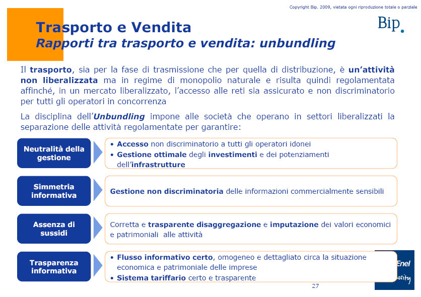 Trasporto e vendita