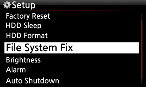 Riparazione del File System Puoi verificare e riparare i file system NTFS o Linux di X12, in questa maniera. Seleziona Ripara File System e conferma con il pulsante OK.