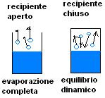 Il vapor saturo e la sua pressione Evaporazione = fuga di molecole veloci dalla superficie di un liquido Alla temperatura T, energia cinetica di traslazione media 3/2 K B T Le molecole più veloci