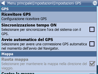 Impostazioni 76 vostro GPS non sia indicata una velocità diversa. Viene ora visualizzata una finestra informativa sul GPS.