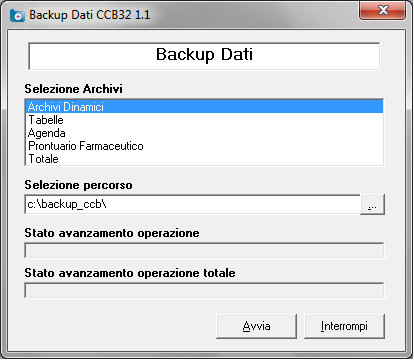 Utilizzo dell importatore Importante: operazioni preliminari alla procedura di migrazione dati La procedura di migrazione dati eseguirà automaticamente una copia di sicurezza degli archivi di