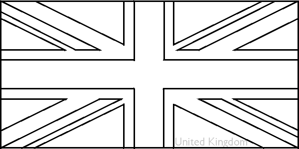 COLOUR THE ENGLISH FLAG R W R
