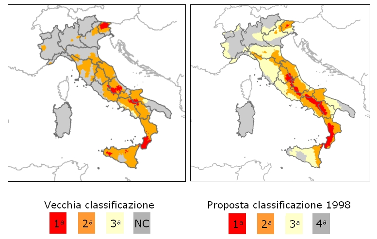 (dal Servizio Sismico Nazionale http://www.serviziosismico.