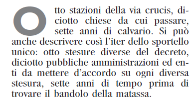 242/2010 Definizione dei termini di conclusione dei procedimenti amministrativi che concorrono