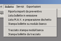 7. Bollette Riporta importi da preventivo Durante il calcolo del riparto del preventivo viene creata una tabella contenente gli importi per ogni rata.