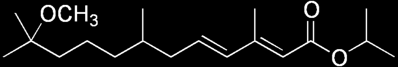 1.8. ETOPRENE (ethoprene; Nome chimico IUPAC: Isopropyl (E,E)-(S)-11-methoxy-3,7,11- trimethyldodeca-2,4-dienoate; Fomula molecolare: C19H34O3; assa molare: 310.