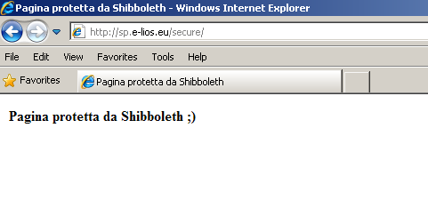 Appendice A 121 Figura 30: Login effettuato tramite Shibboleth 1.4.