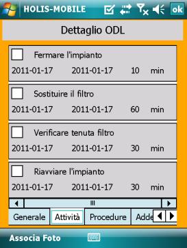 Visualizzazione dei dipendenti Visualizzazione degli strumenti