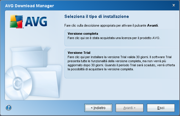 Se AVG Download Manager non è stato in grado di identificare le impostazioni proxy, è necessario specificarle manualmente.