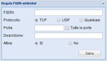 5 FILTRAGGIO DEL TRAFFICO 5.3 Gestione configurazione Figura 5.