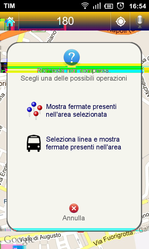 (a) Places of interest found by combining speech and gestures (b) Backup strategy for unrecognized commands with angry users Fig. 2. Screenshots of a multimodal interactive system on a mobile device.