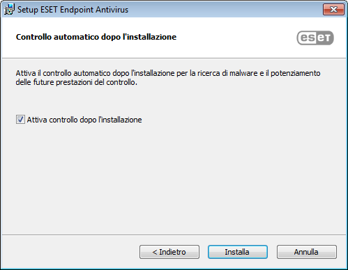 Fare clic su Installa per avviare l'installazione. 3.3 Attivazione prodotto Al termine dell'installazione, all'utente verrà richiesto di attivare il prodotto.