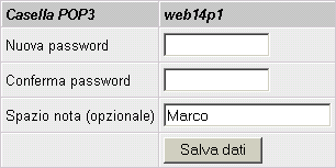 Annotare e ricordare nome utente e password, poiché questi verranno richiesti dal programma di posta elettronica per la consultazione dei messaggi. 4.1.