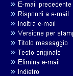 Una volta effettuato l accesso vengono elencati tutti i messaggi e-mail presenti nella casella POP3 usata in WebMail.