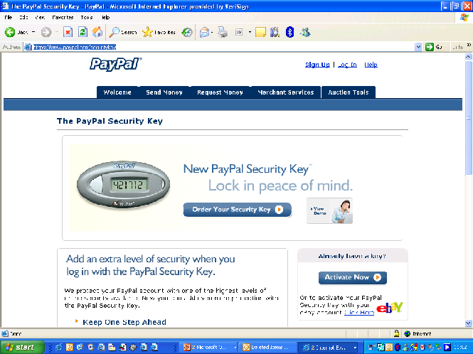 VeriSign Identity Protection: PayPal + Prima implementazione globale di VIP + Partenza da 4 paesi (1 milione di