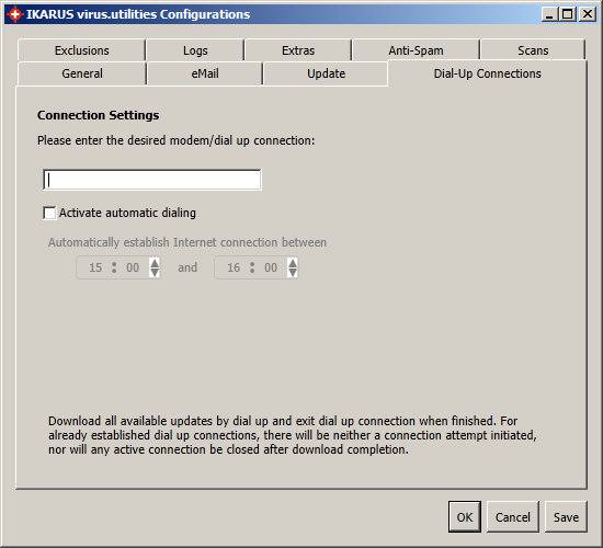 5.2.13.5 Connessioni Dial-Up Se avete ancora un modem o connessione remota in atto è possibile configurare le impostazioni di connessione in scheda Connessioni Remote.